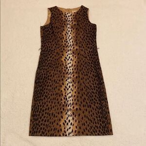 Michael Kors leopard shift dress size 2